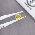 Starsgem IGI Certified Lab Diamond Oval Cut Yellow HPHT CVD Synthetic Loose Lab Grown Diamond