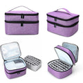 2021 New Shockproof Anti Falling Double-layer Nail Polish Hand Held Bag Oil Storage Box Cosmetic Case