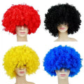 Wholesale New Design Afro Fluffy Short Wig Multi-Color Synthetic Hair Wigs for Black Women for Parties