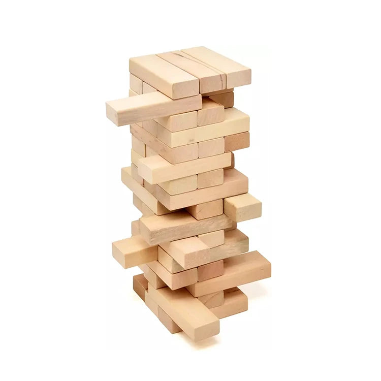 Timber Tower Wood Block Stacking Game Original Edition (48 Pieces)