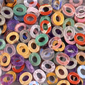 Factory 10x12mm Oval Spacer Beads Stone Hollow Charm Accessories Gemstone Loose Beads for Jewelry Bracelet Necklace Making