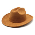 New Fashion Suede Fedora Cap Men Women Autumn Winter Felt Wide Brim Jazz Top Hat Cowboy Cap