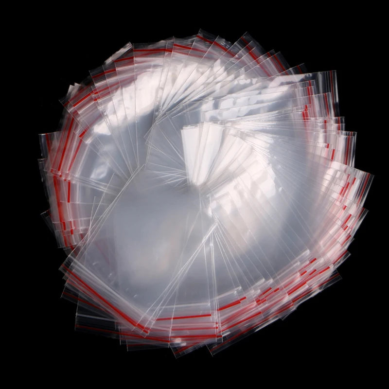 Factory Price Reclosable PE Bag 80x80cm 100pcs Factory Price China Plastic Food Storage Bags Sample Seal Transparent Bag