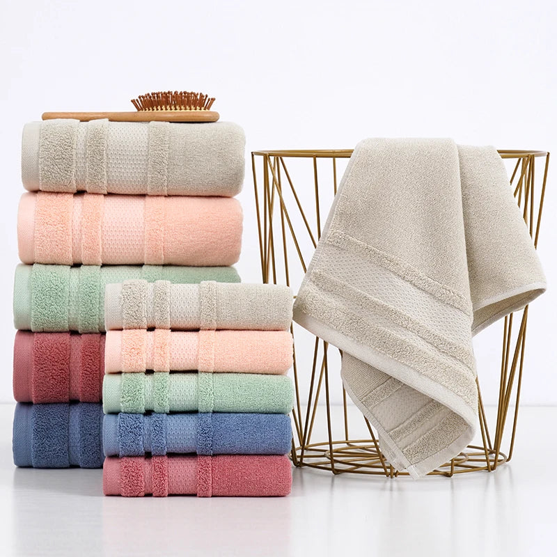 Custom 100% Cotton Luxurious Jumbo Bath Towel Set Wholesale 90*180 cm Highly Absorbent Soft Extra Large Bath Towel