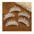 Wholesale Factory Price Fashion Top Seller Girl Alloy Headpieces Pearl Rhinestone Crown Hair Accessories Comb Tiara