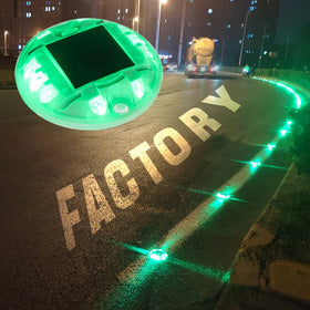 Round IP68 Waterproof LED Reflective Road Safety Mark Solar Road Stud Cat Eye Road Markers
