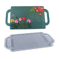YS Food-Grade Square Silicone Mold with Handle Resin Tray for Dessert Display or Jewelry Cast Tool