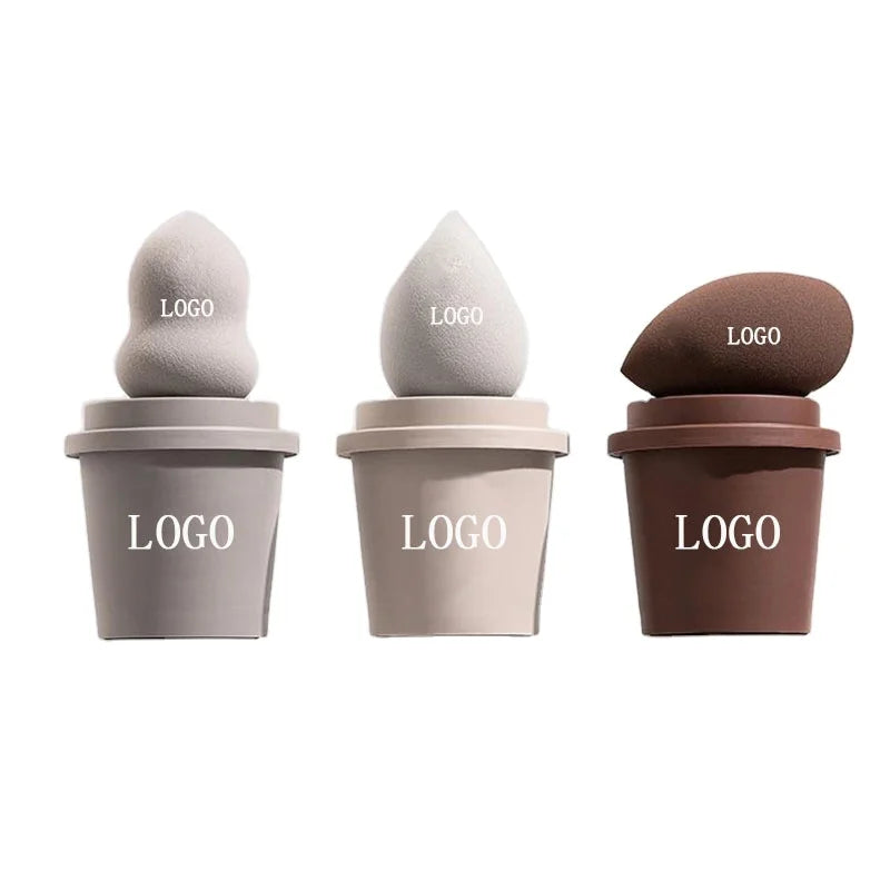 Coffee Cup Beauty Egg Blender Makeup Puff Makeup Sponge Pad Foundation Powder Sponge Beauty Tools Womens Makeup Accessories
