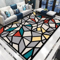 Carpets Manufacturer Home Large Crystal Velvet Geometric 3d Print Floor Carpets and Rugs for Living Room