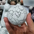 Hot Sale Wholesale Bulk Natural Crystals Stones Ball Howlite Sphere for Home Decoration