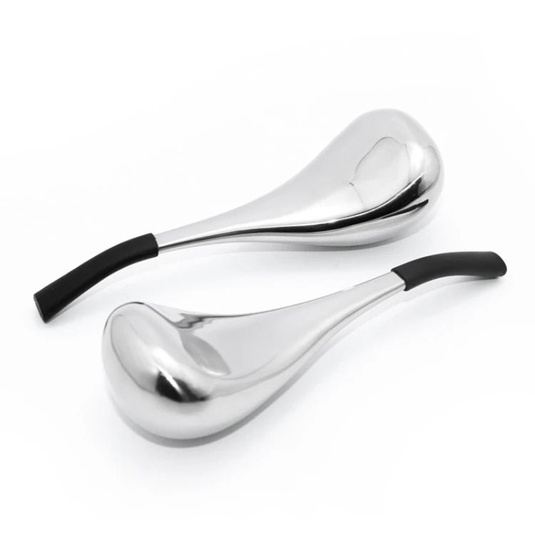 DIY Spoon Shaped Gold Magic Ice Globes Spa Facial and Neck Cooling Massagers (2-piece Set)
