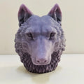 Large Huge Male Lion Head Wild Wolf Sign Unique Animal Statue Soy Wax Gypsum Resin Candle Molds Lovers Home Decor Gift