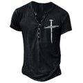 Fitspi Spring Summer Large Size Men 3D Digital Printing  Casual Short Sleeve Male T-Shirt