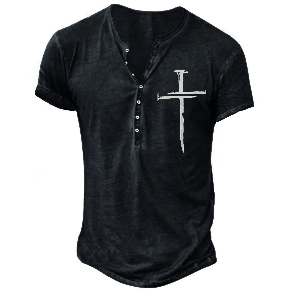 Fitspi Spring Summer Large Size Men 3D Digital Printing  Casual Short Sleeve Male T-Shirt