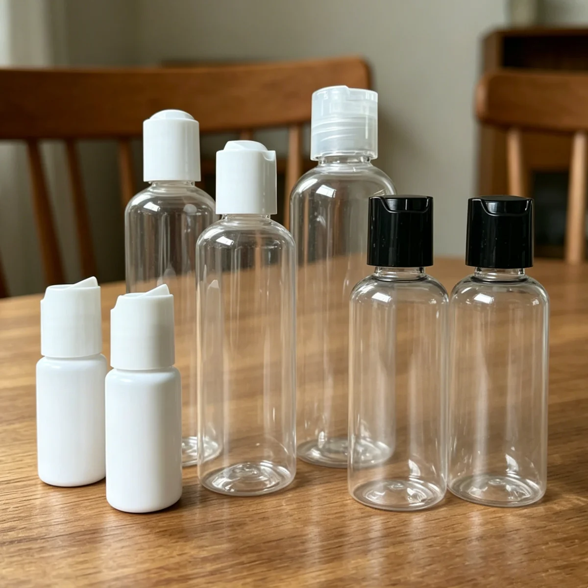 PET Plastic Bottle Suitable for Lotion Essence Shampoo Convenient Subpackage for Travel  Reusable Cosmetics Bottle