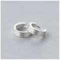 Fashion Romantic 925 Silver Frosted Earring Brushed Hoop Earrings Jewelry for Women Girls