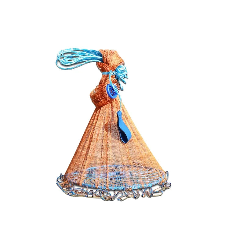 Factory Direct American Frisbee Fishing Net Easy Throwing with Double Knot for Spinning Fish Guard Trawl Nets Type