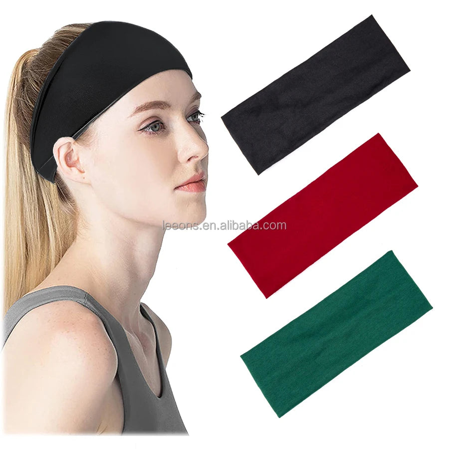 Wholesale Cheap Price Variety of Colors Stretch Headbands Non-Slip Head Wraps for Sports Yoga Pilates Running Gym Workouts