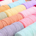3mm 200m Twisted Competitive Price 100% Recycled Cotton Rope Yarn Macrame Yarn for Wall Hanging Tapestry
