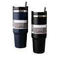 Mikenda Double Wall Travel Coffee Mug 20OZ/30oz Handle Stainless Steel With Handle and Lid Custom Logo Printed