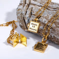 New Styles Custom Name Tarnish Free 18k Stainless Steel Photo Locket Necklace for Woman