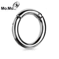 Wholesale New 316L Stainless Steel Hinged Segment Clicker Hoop Septum Ring Nose Piercing Jewelry Fashion Style for Engagement