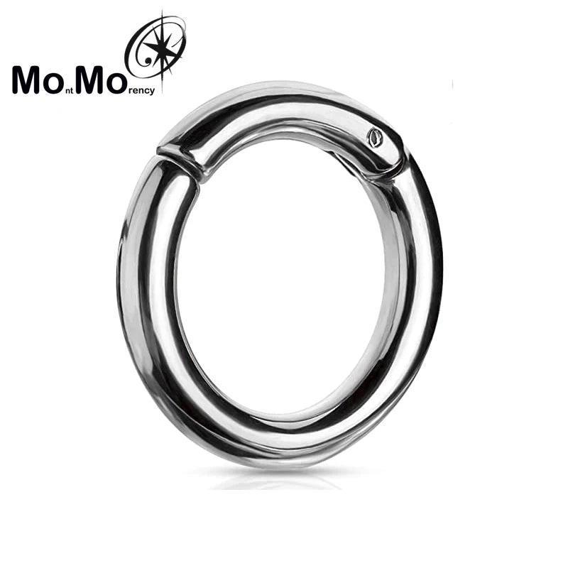 Wholesale New 316L Stainless Steel Hinged Segment Clicker Hoop Septum Ring Nose Piercing Jewelry Fashion Style for Engagement