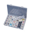 Tamax NAT010 28 Grids Empty Packaging Plastic Nail Art Box for Artificial Nails Rhinestone Gem Storage Commercial & Home Use