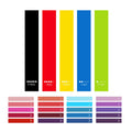 MIKA Custom Logo Fitness Stretching Strength Training Workout Hip Stretch Bands Resistance Loop Exercise Booty Bands