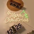Merry Christmas Festive Decorations Neon Lights Advertising Customization