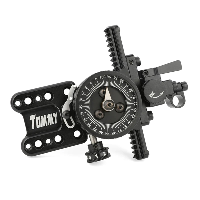 Compound Bow Single Needle Sight Aluminum Adjustable Pointer HRD Technology for Archery Hunting Shooting
