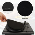 OEM Wholesale Custom Printed Anti Slip Mat White Round Vinyl Record Dust Cover Pad for Home Table Use for Vinyl Record Player