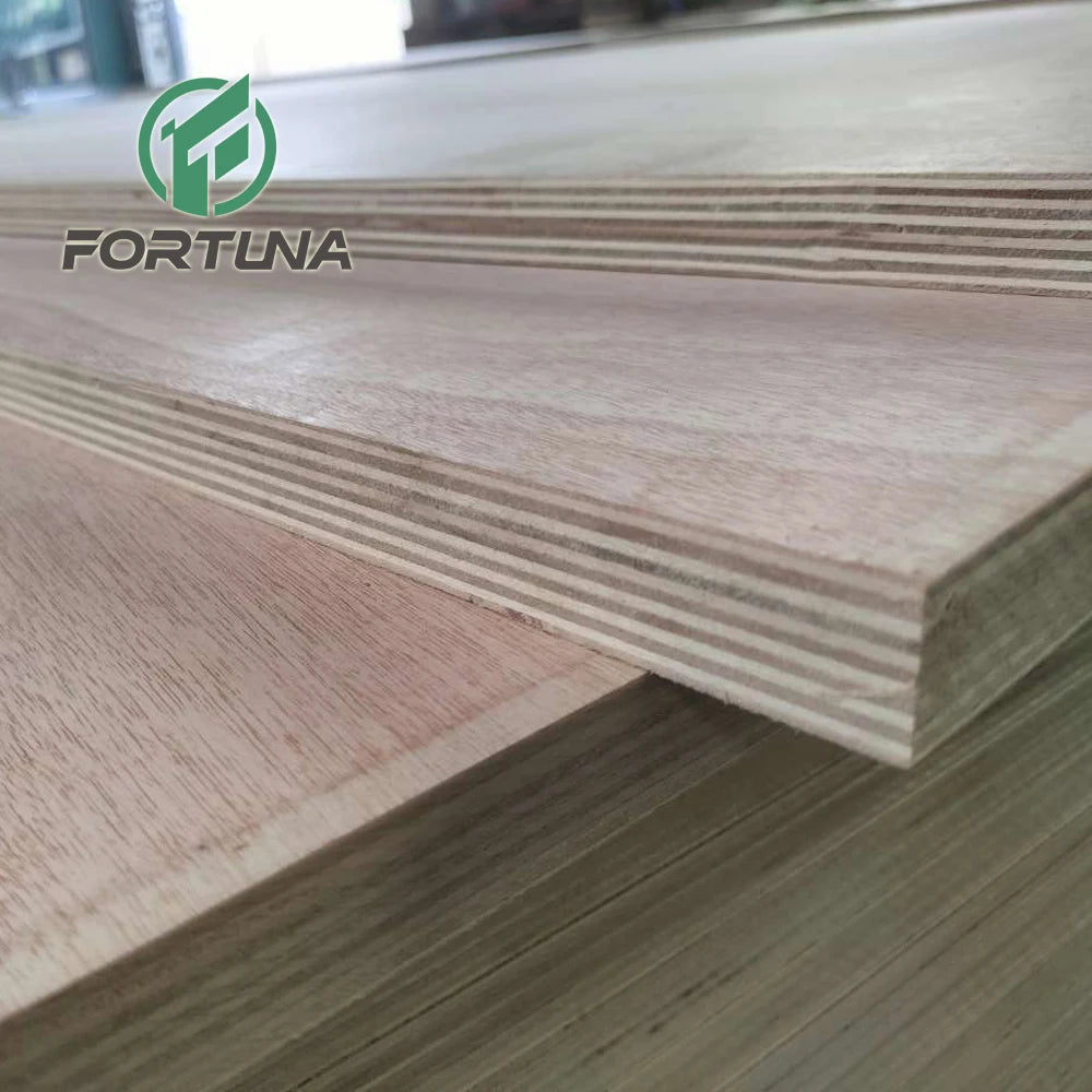 Good Quality Eco-Friendly Birch Veneer Red Okoume Commercial Plywood Sheet 12mm 15mm 18mm