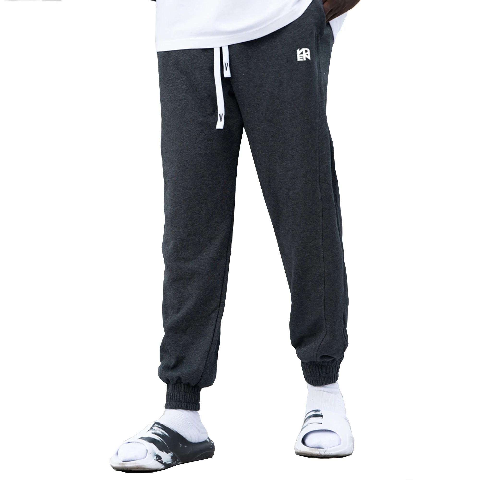 Veidoorn Custom Men's Mid Midweight Sweatpants High Quality Casual Sportswear Embroidered Winter Jogging Tracksuit Trousers