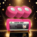 Premium Black Hook Grip Weight Lifting Tape 5m Athletic Tape for WODs Boxing BJJ with Thumb and Finger Support