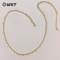 WT-BFN039 Romantic Women Gold Chain with 18k Gold Plated Yellow Brass Chain for DIY Jewelry Finding Lovely Chain