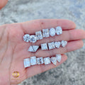 Hot Selling Wholesale Hip Hop 18k Gold Plated S925 Stud Earring Gra Vvs Princess Cut Emerald Cut Moissanite Earrings
