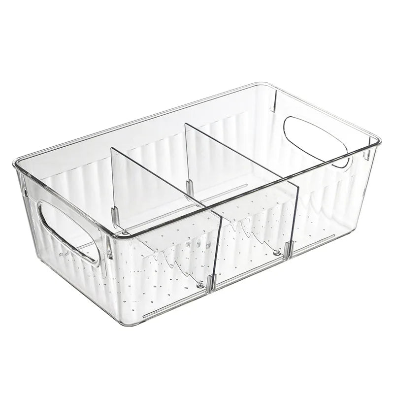 Refrigerator Organizer Keep Fresh Vegetable Food Storage Box Transparent Plastic Container