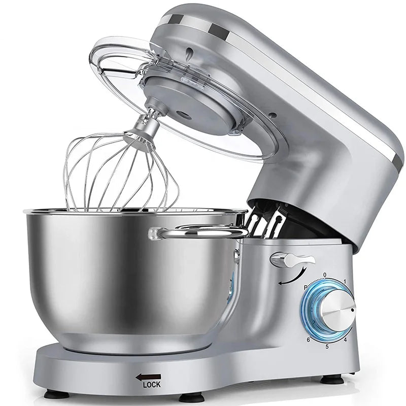 1500W Electric 10L Stainless Steel 6-Speed Tilt-Head Design CE Certified Planetary Multifunction Kitchen Stand Mixer Mixing Bowl