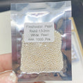 1.5-2mm 2-5A Small White Pearl No Hole Round Nature Loose Freshwater Pearl Wholesale Pearls for Jewelry Making