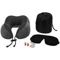 Ergonomic Travel Pillow Hypoallergenic Memory Foam Neck Support Portable Design