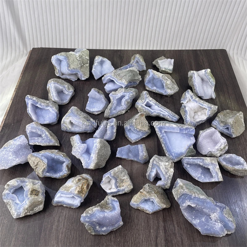 Natural Healing Rough Specimen Crystal Mineral Raw Blue Lace Agate for Decoration