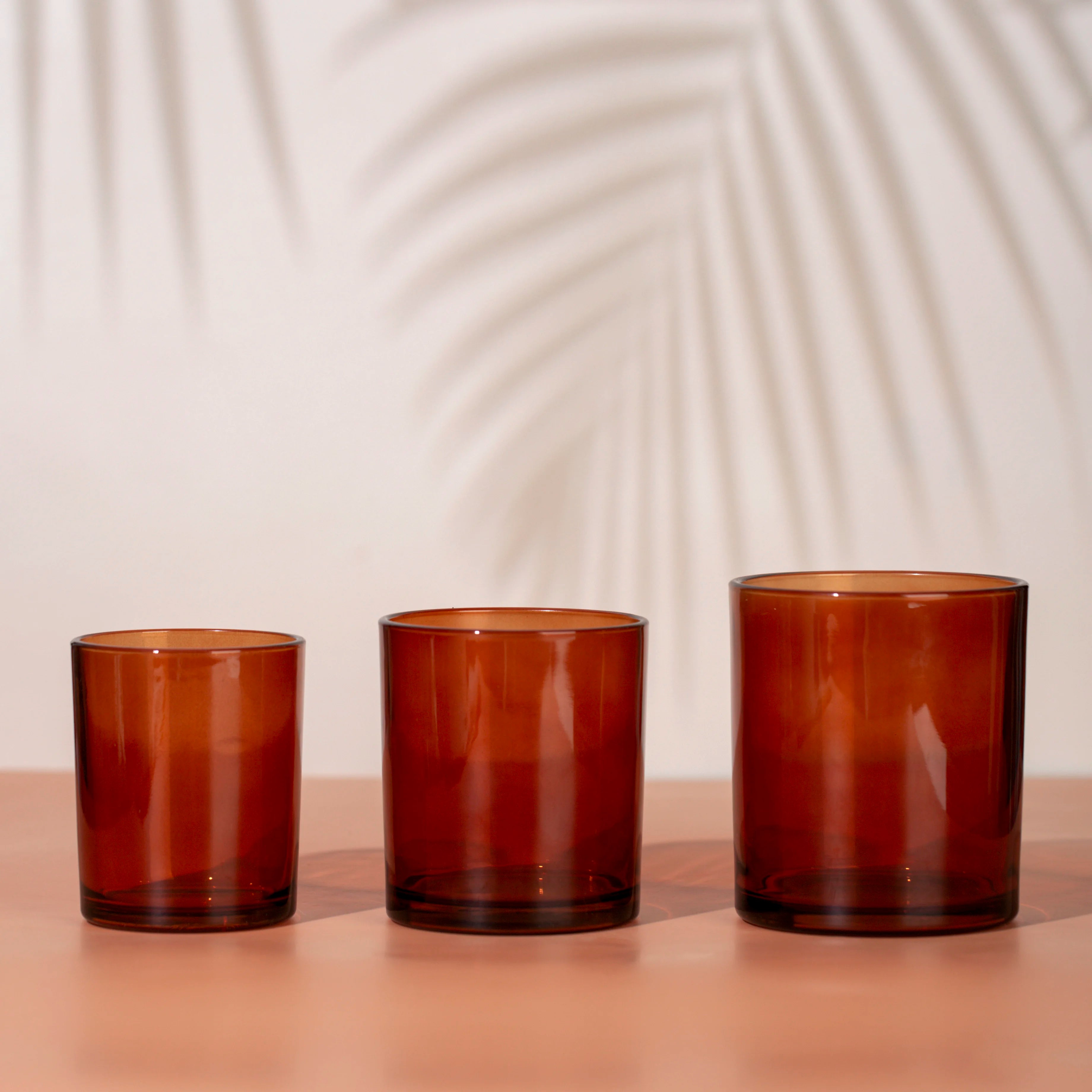 Free Design Custom clear Frost Glossy Candle Glass Jars with Bamboo Metal Wooden Lids Containers for Making Candle