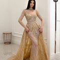 Jancember RSM67271 Long Sleeve Full Sequin Women Party Elegant Evening Dress
