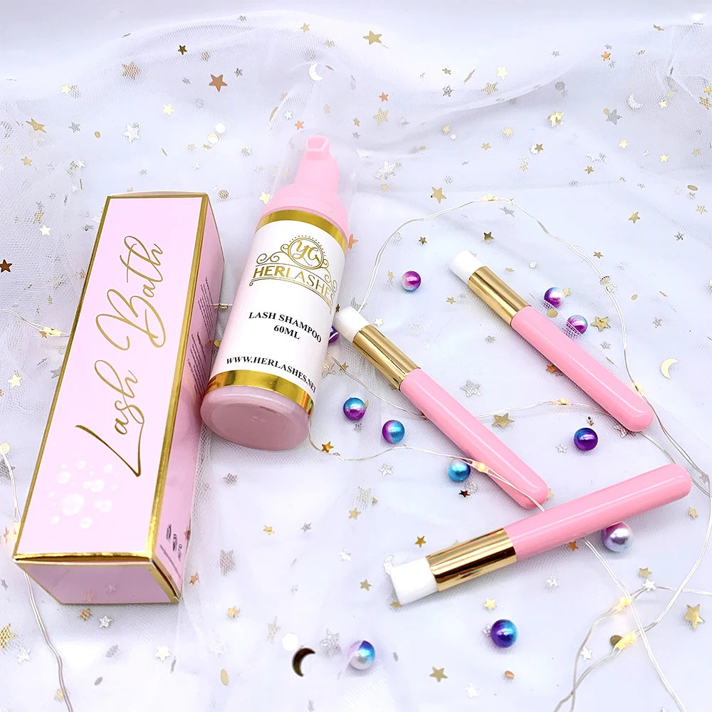 Personalized Foam Lash Cleaner Wash Cleanser Eyelash Cleanser Lashshampoo Custom Lash Shampoo Oil Free Lashes Shampoo
