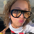 2025 New Fashion Oval Luxury Brand Sunglasses for Women Men Retro Oversized Frame Sun Glasses Trending Shades UV400 Eyeglasses