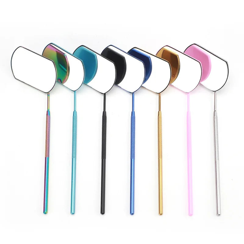 Wholesale Professional Stainless Steel Inspection Mirror Grafting False Eyelash Extension Tools Customized Packing Anrolash ALC1