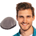 HS7 NewTimes Hair Full Swiss Lace Mens Hair Replacement Systems Human Hair Toupee for Men
