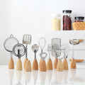 Full Set Slotted Turner Soup Spoon Egg Beater Bottle Opener Fork Pizza Cutter Tooth-pick Holder Peeler Zester Kitchen Tools