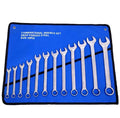 2-in-1 Manual Wrench Set with Canvas Bag - Combination Quick Repair Toolkit for Home Garage & Industrial Maintenance